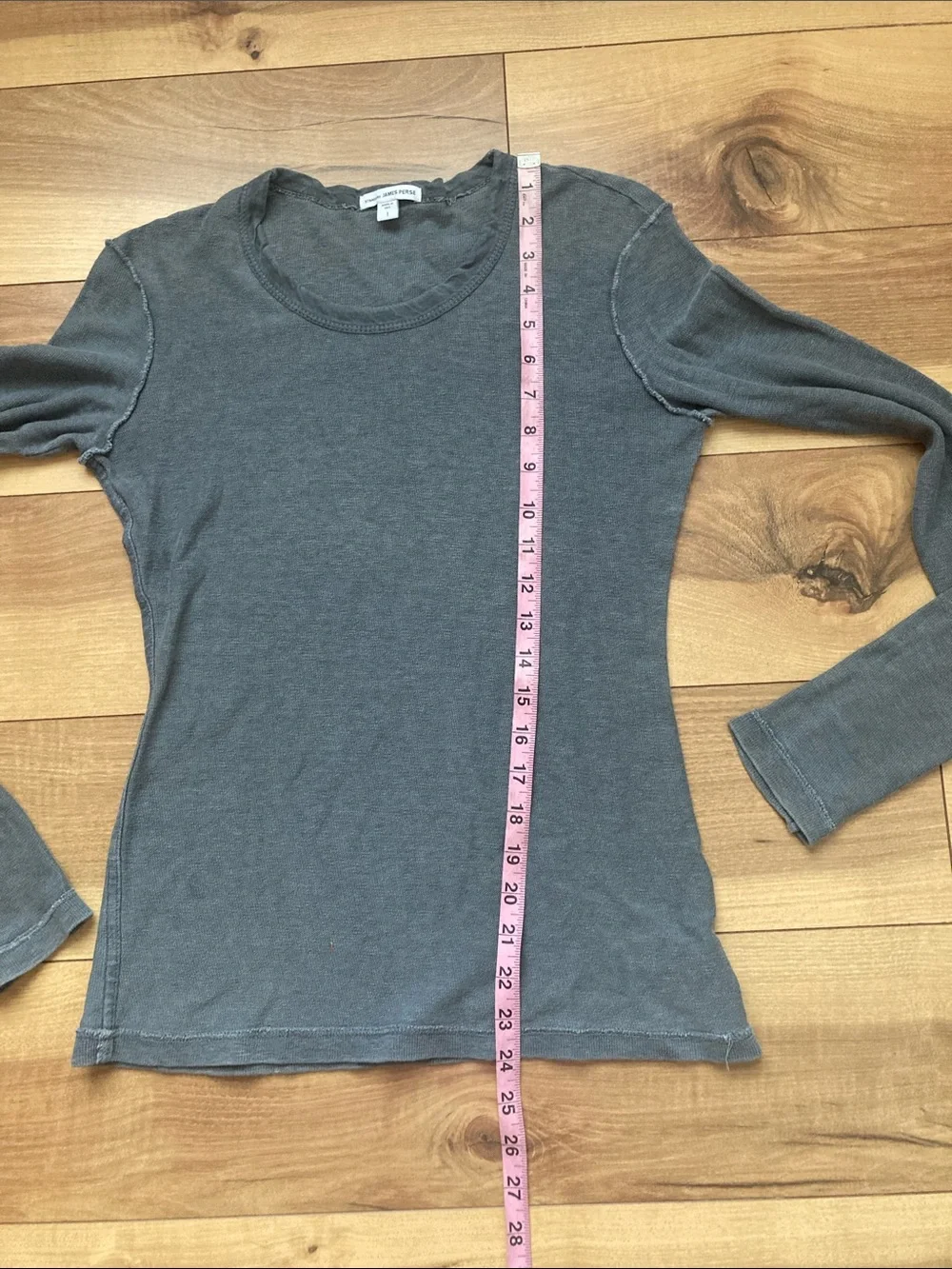 James Perse Inside Out Raglan Long Sleeve Tee - Picture 6 of 9